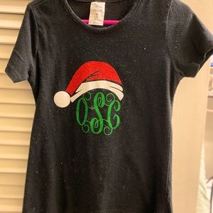 Monogrammed Shirt “OSC”, Size 4T